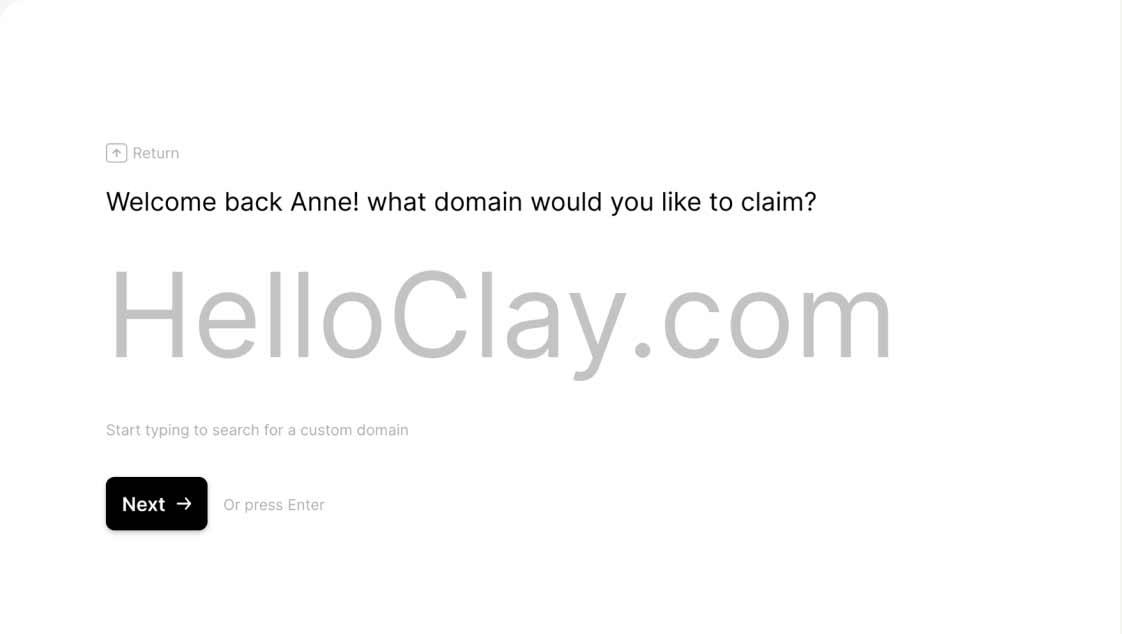 Example of a conversational form